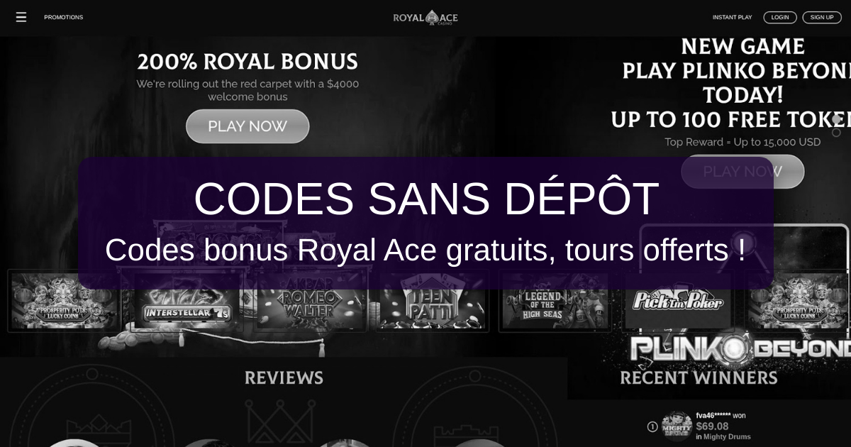 Royal Ace Casino No Deposit Codes - France 2026